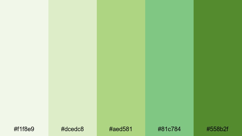 healing spa recovery medical color palette with hex codes