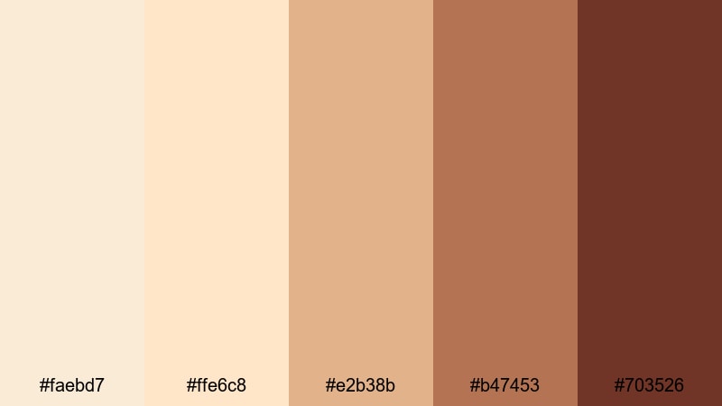 hearthside weekend glow antique white color palette with hex codes