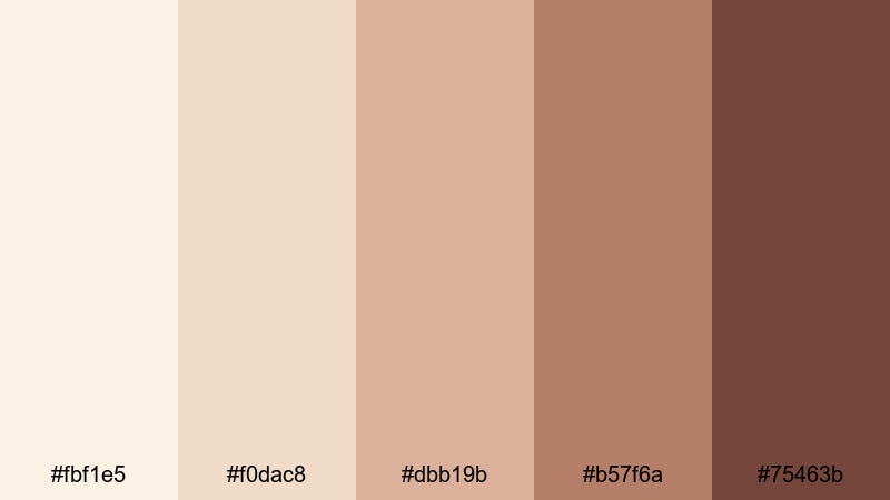 hearthside whisper white ivory color palette with hex codes