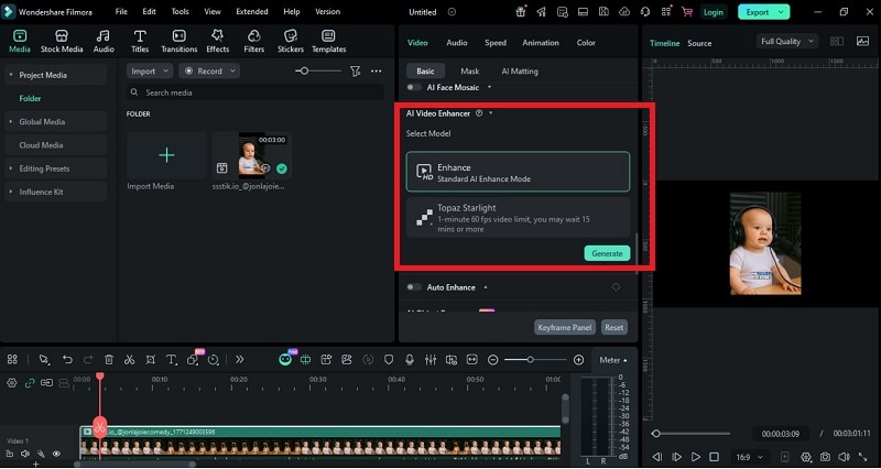 access ai video enhancer