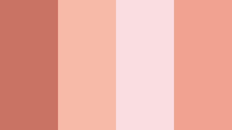 heirloom coral postcard dusky coral color palette with hex codes