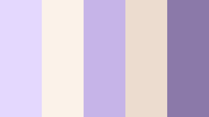 heirloom lilac memories baby lilac color palette with hex codes