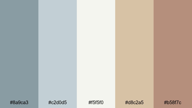 heirloom tea set victorian color palette with hex codes