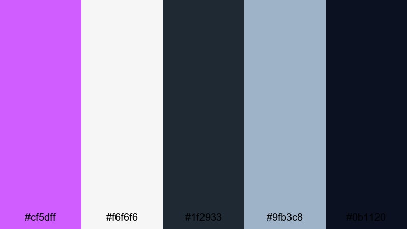 heliotrope tech minimal heliotrope color palette with hex codes