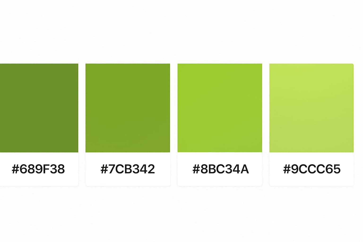 herb garden green color palette with hex codes