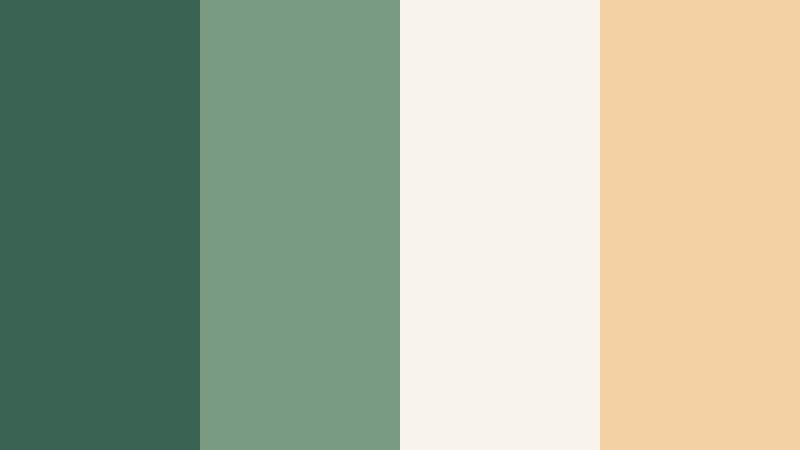 herb market morning cypress green color palette with hex codes