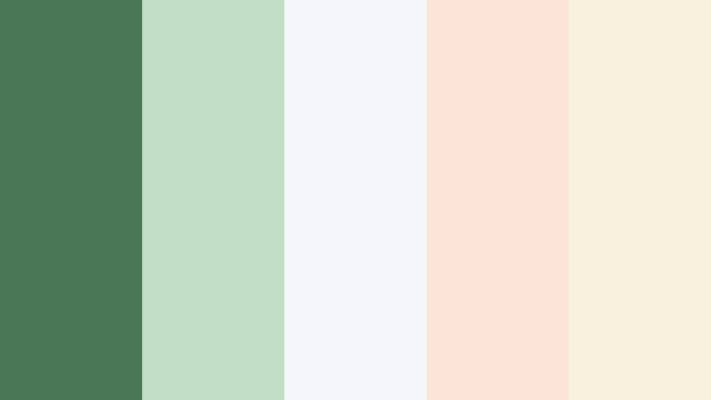 herbal cloud pastels herbal green color palette with hex codes