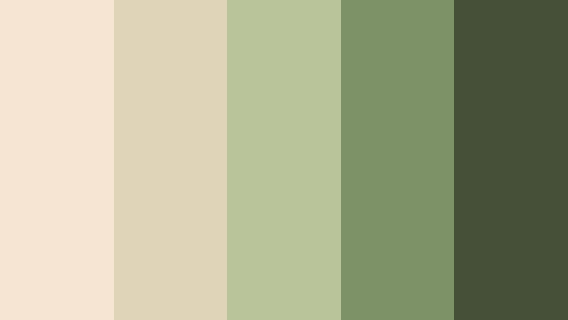 herbal cream kitchen almond cream color palette with hex codes