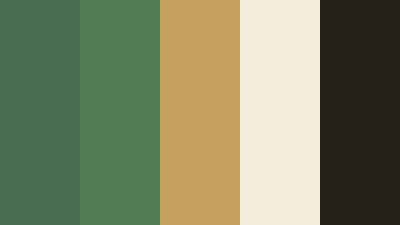 herbal gold sophisticate herbal green color palette with hex codes