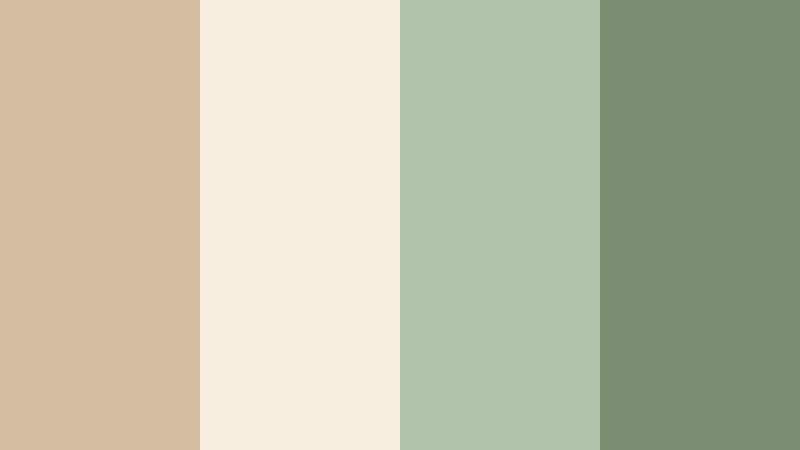 herbal linen kitchen dusty sand color palette with hex codes