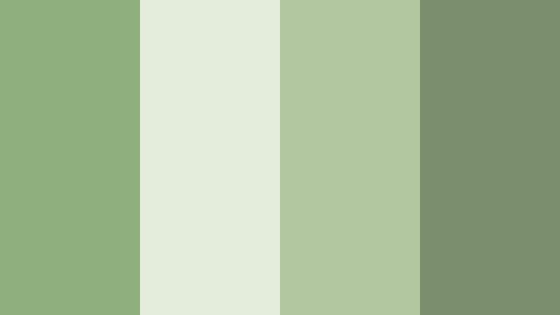 herbal studio calm soft fern green color palette with hex codes