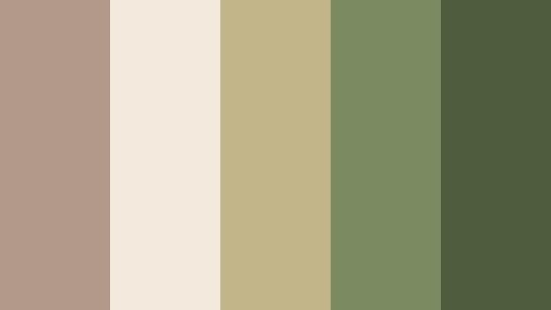 herbal tea afternoon aged taupe color palette with hex codes