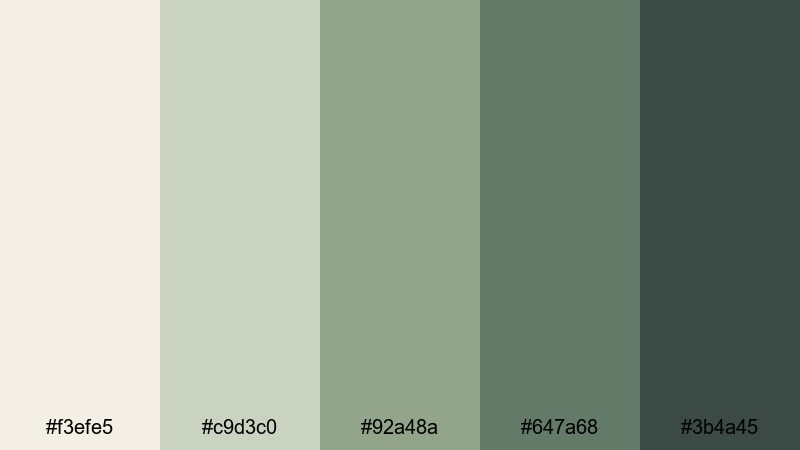 herbal tea by the pane rainy day color palette with hex codes