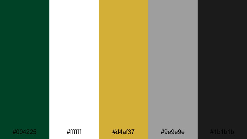 heritage racing stripes british racing green color palette with hex codes