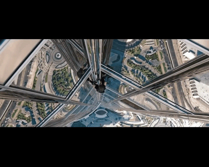 top angle shot example mission impossible
