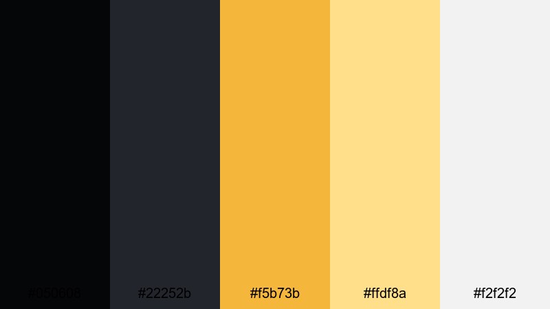 high contrast stream overlay gold color palette with hex codes