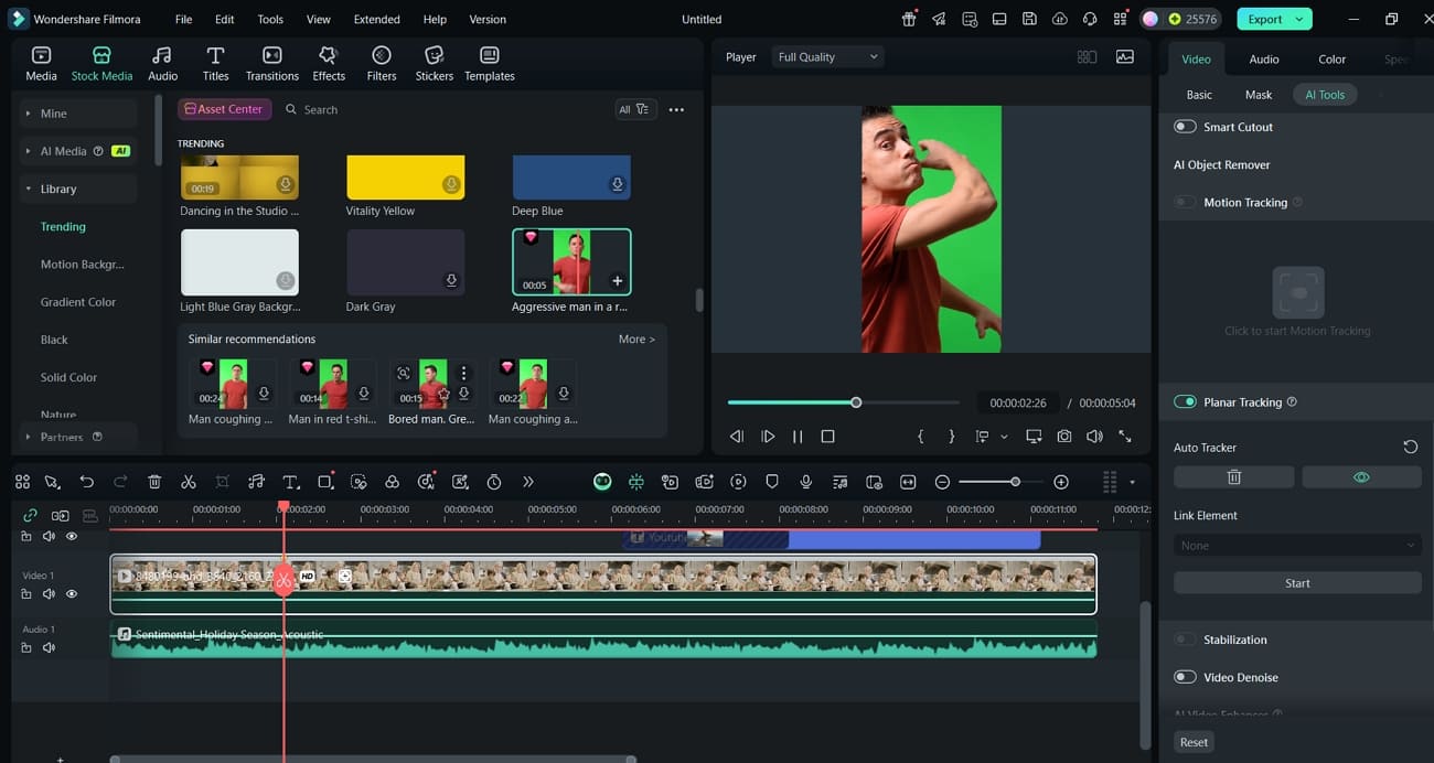 modèles et préréglages vidéo disponibles