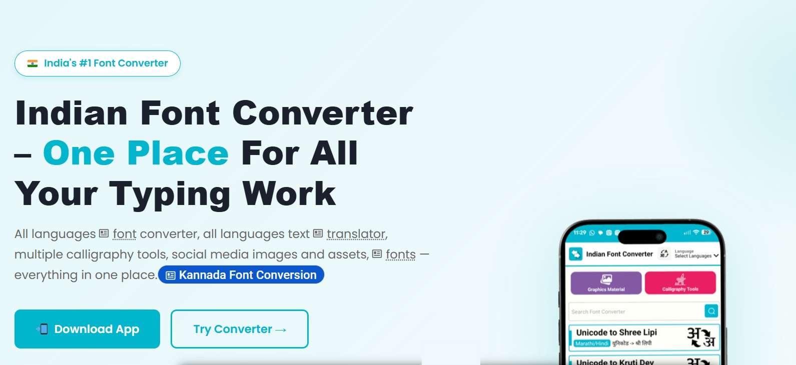 indian font converter
