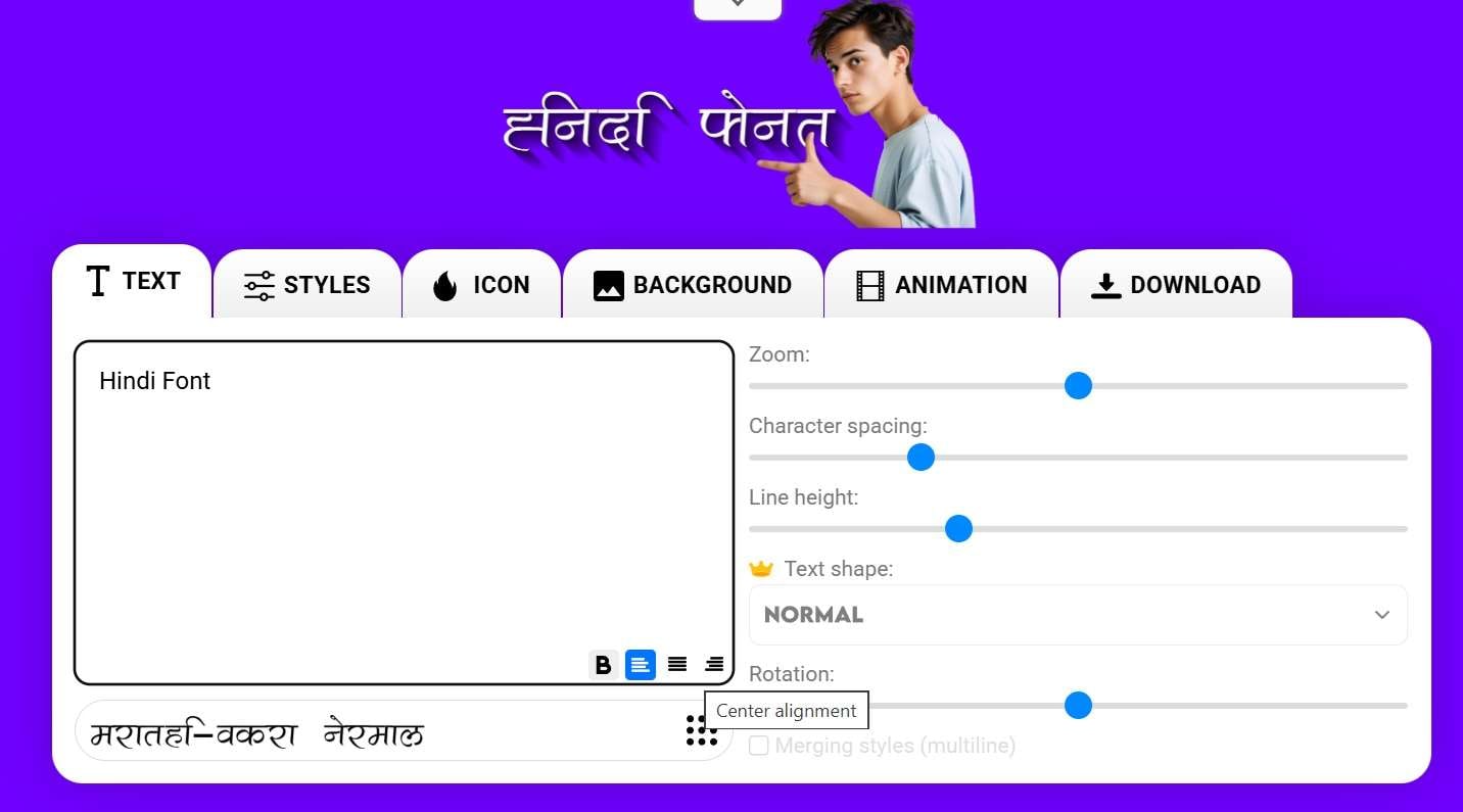 text studio top hindi font generator