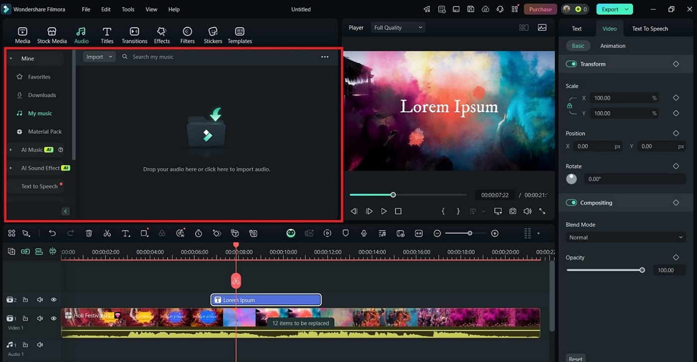 adding music to video