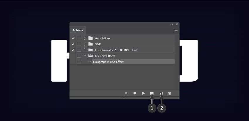 create layer text photoshop