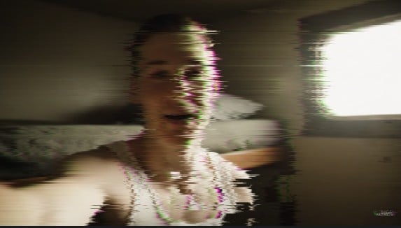 wave glitch filter on man