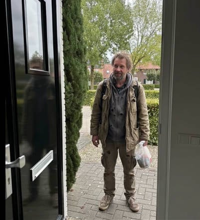 homeless man ai image result example