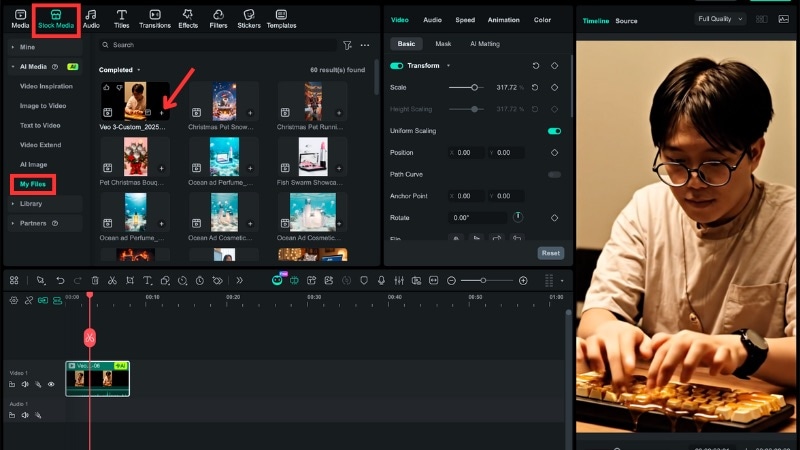 preview and export your ai video