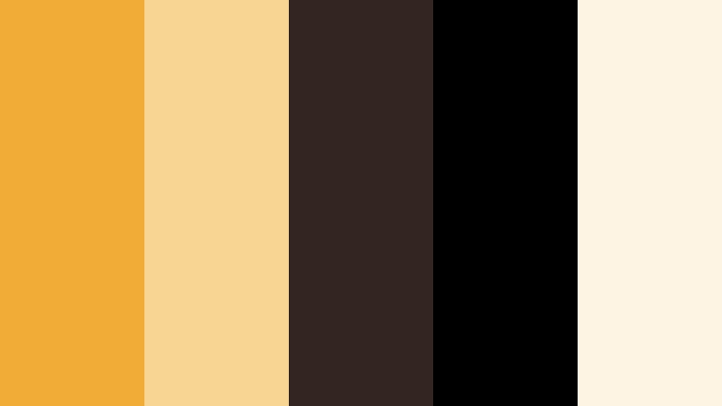 honey noir premiere golden honey color palette with hex codes