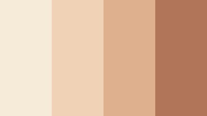 honeyed bridal light warm beige color palette with hex codes