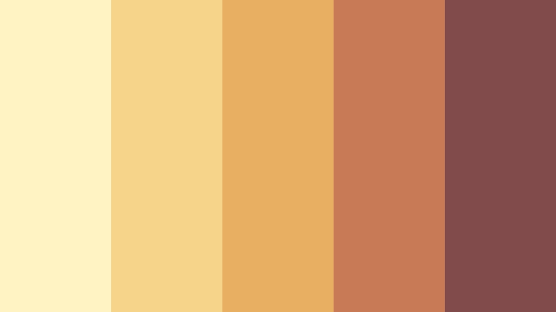 honeyed romance warm tone color color palette with hex codes