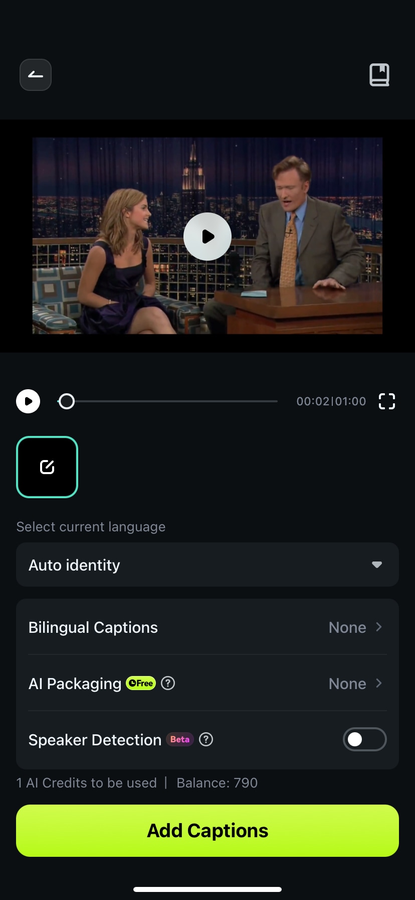 add caption to video filmora app