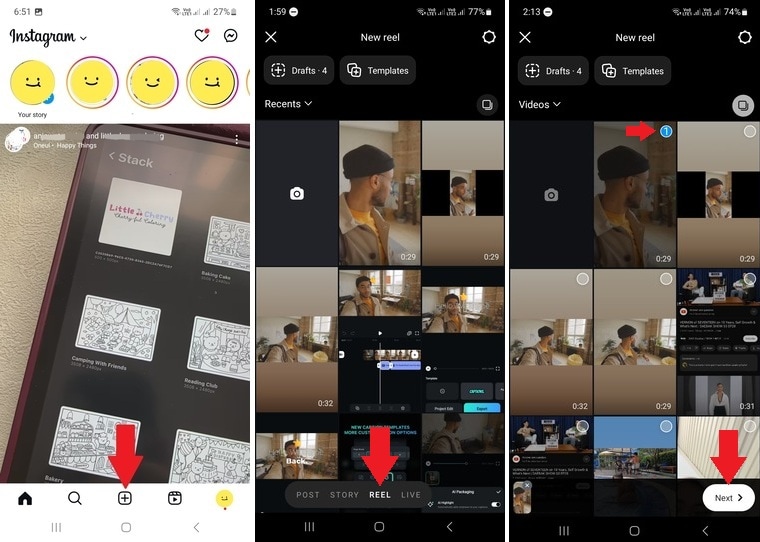 upload or record your video