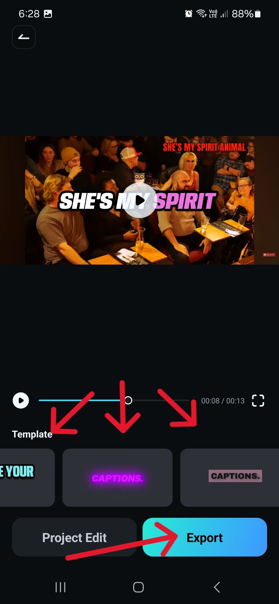 filmora mobile caption options