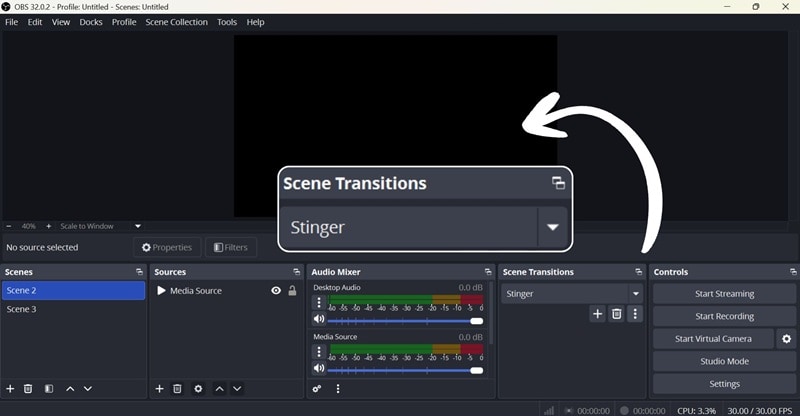 obs stinger for custom transition