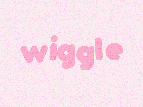 wiggle text effect