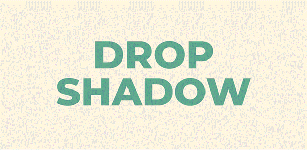 drop shadow effect