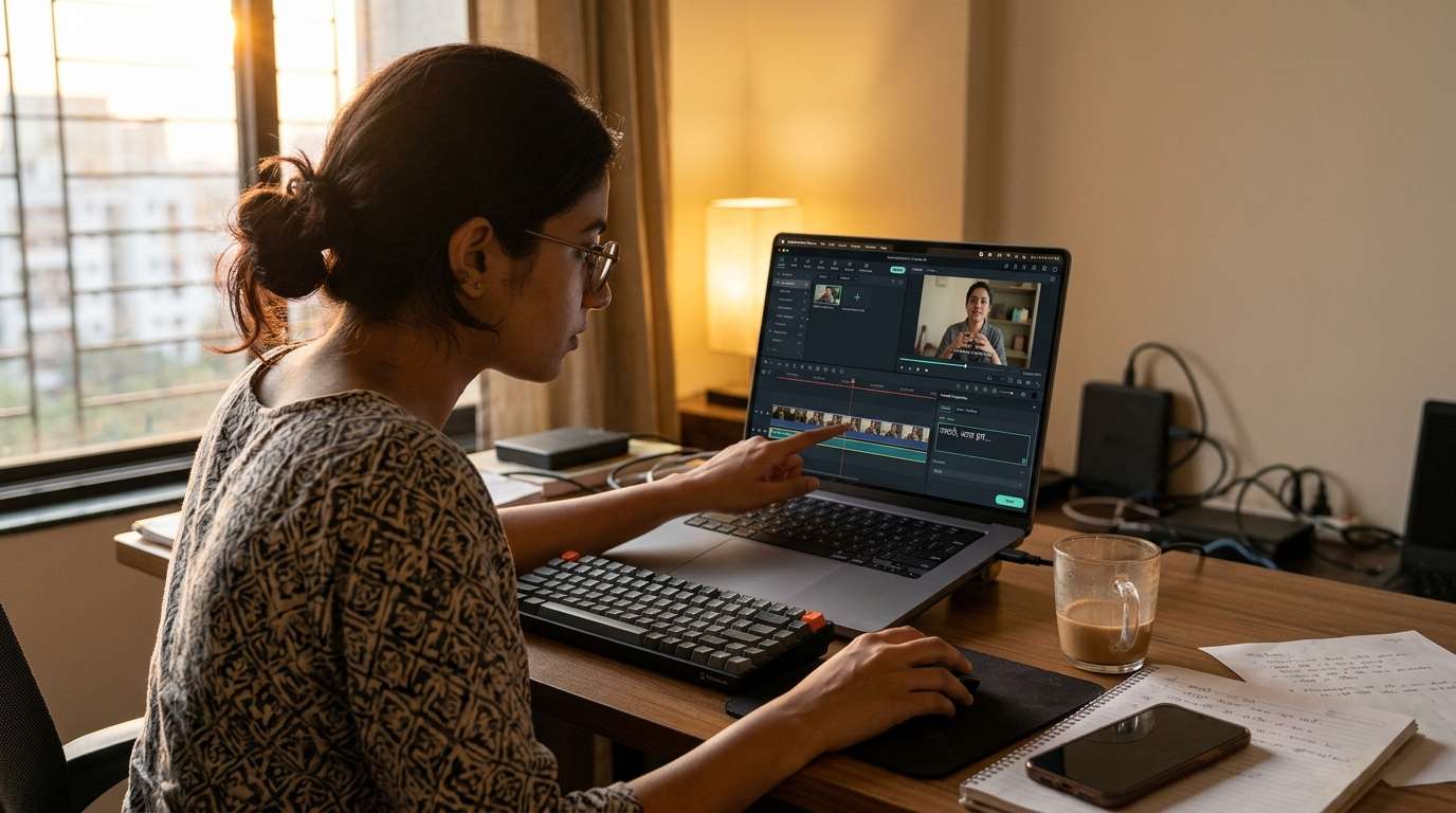 challenges of adding hindi captions