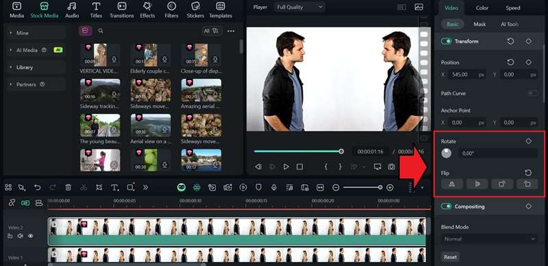 how to flip video