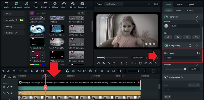 add tv static assets and blend