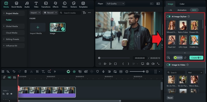 how to use ai image stylizer