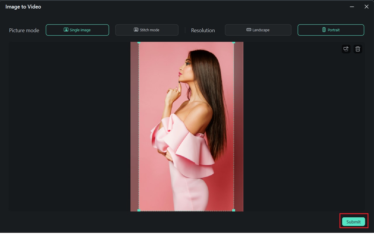 image to video settings