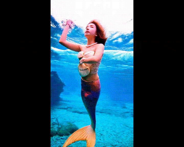 mermaid image to video results
