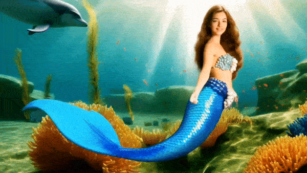 become mermaid using filmora ai