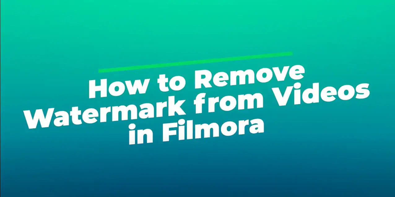 how to blur watermark in Filmora