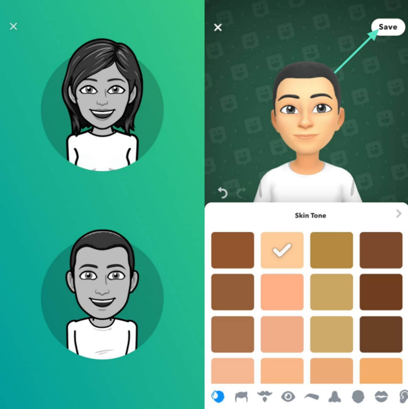 choose gender and make changes