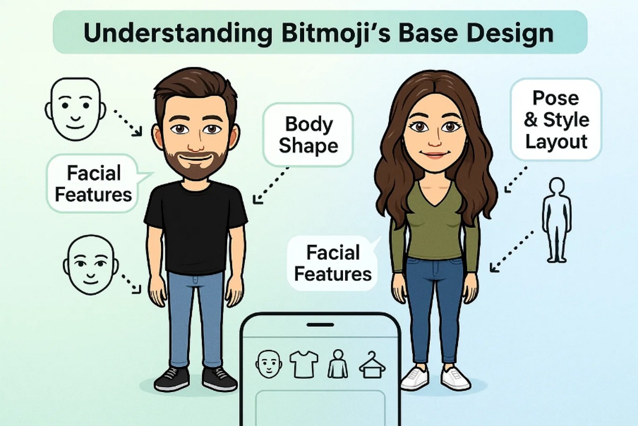 settings for bitmoji gender change