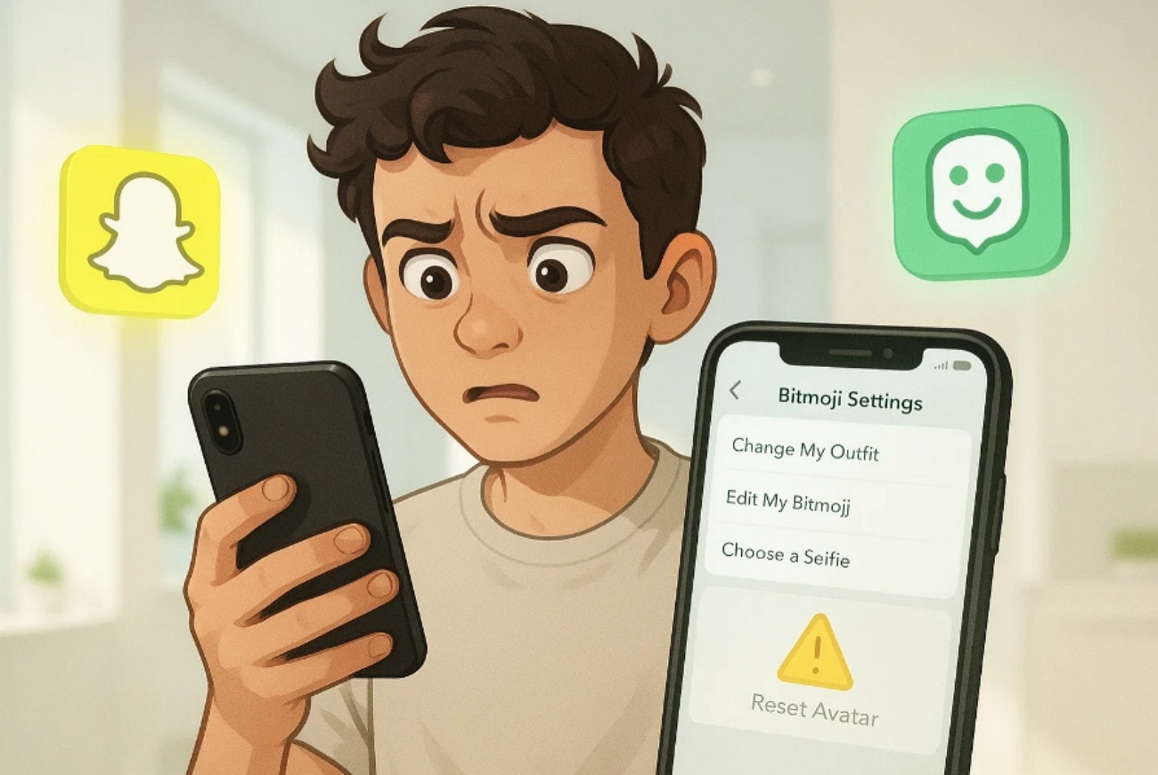 cannot find reset avatar option