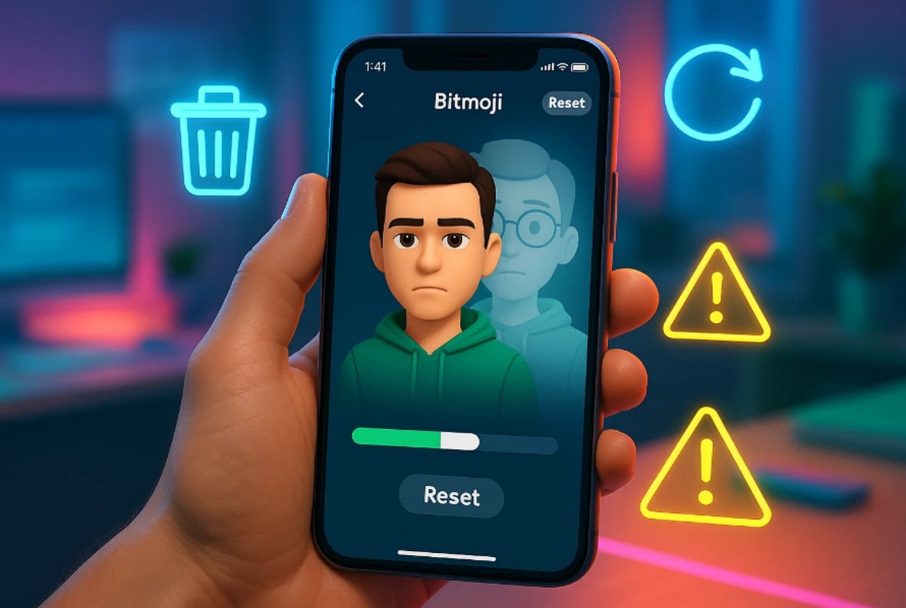 avatar is unable to reset