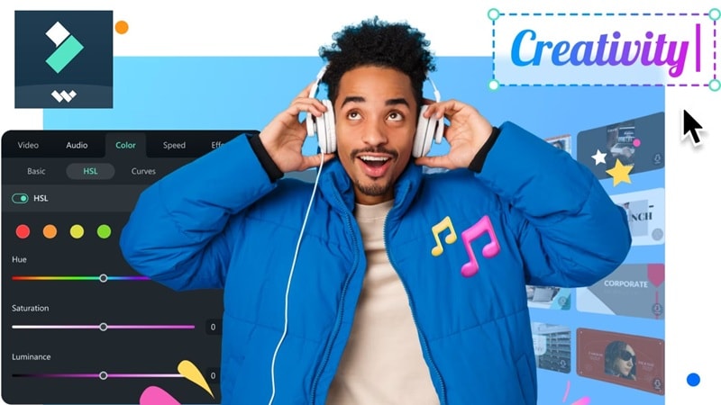edit color in wondershare filmora